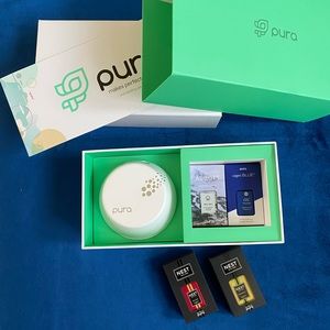 PURA diffuser set. Brand new. Complete with four fragrances.